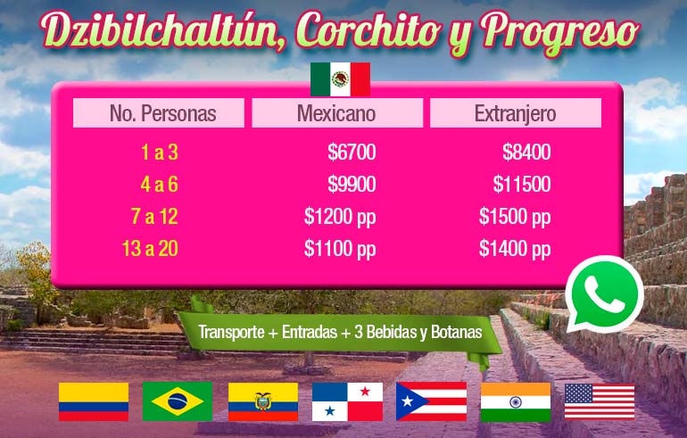 Tour Dzibilchaltún, Corchito y Progreso con Tour Sin Límites